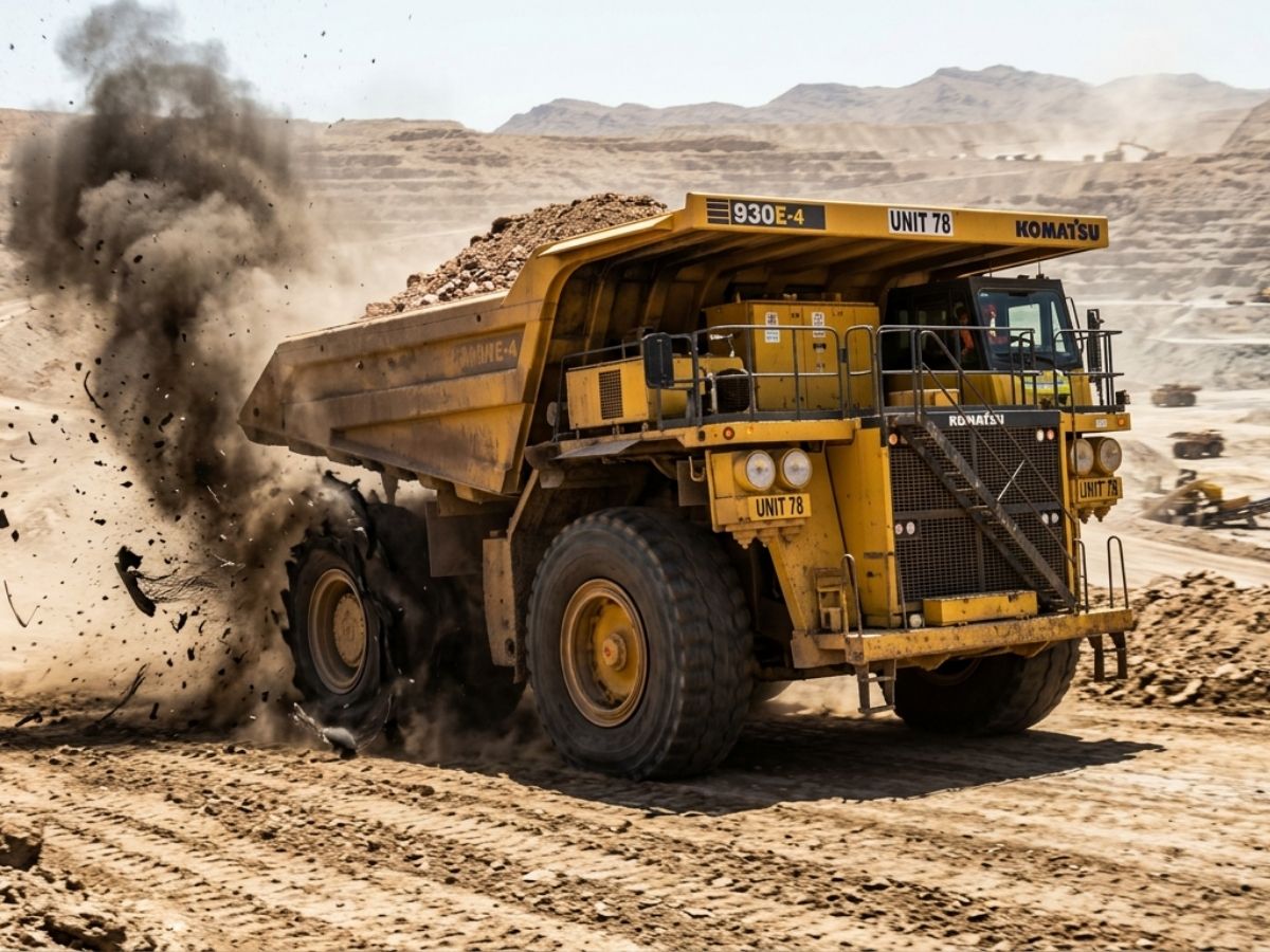 OTR tire blowout stored energy risk